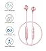 Bluetooth Earbuds, Langsdom L5 Pro Wireless Earbuds,Stereo Bass Headphones for Sports and up to 10 Hours Playtime Compatible with Apple iPhone and Andorid (Rose Gold,Bluetooth 4.2,IPX4) (Pink)