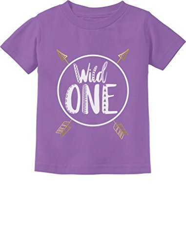 Wild One Baby Boys Girls 1st Birthday Gifts One Year Old Infant Kids T-Shirt 18M Lavender