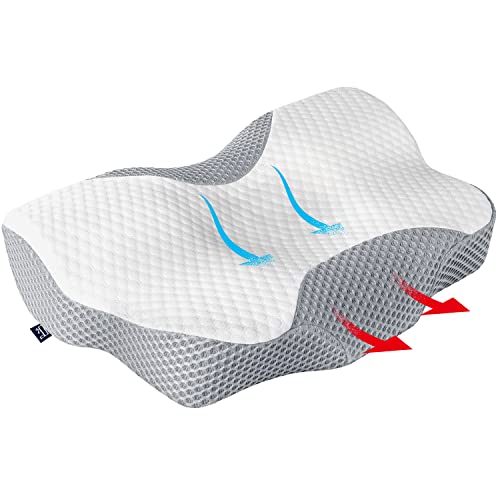 BedStory Cervical Memory Foam Pillow, Neck Pillows for Pain Relief