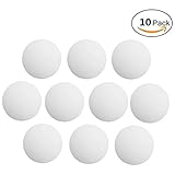 Zapour 10 Pack Wall Door Stopper Wall Door Knob Protector Round White Self Adhesive Door Handle Bumper Guard Stopper Rubber Stop, 4cm