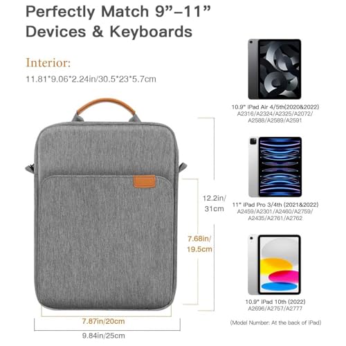 Capa Bolsa De Armazenamento Para Tablet Bolsa De Ombro Mão，Aplicável A iPads De 11 Ou 13,3 Polegada
