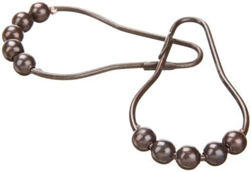 Heavy Duty Roller Shower Curtain Rings, Oil Rubbed Bronze Clipperton RollerRingsÃ‚Â, Set of 12 by Clipperton Company