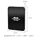 eBoot Cell Pads Sticky Gel Pads Anti-slip Gel Pads Rug Stopper Non-slip Mat for Multiple Uses, Black, 5 Pieces