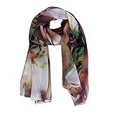 Datework Lady Long Wrap Women's Shawl Chiffon Scarf Scarves (Pink)