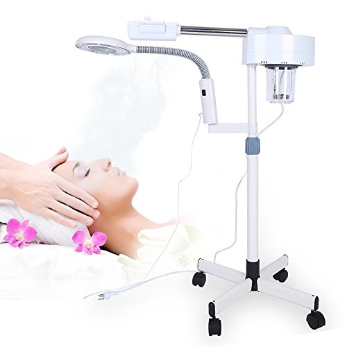Cocoarm 2 in 1 Facial Steamer with 5X Magnifying Lamp,Multif