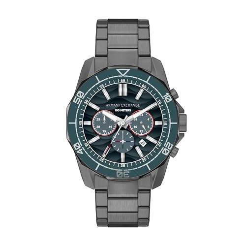 Armani Exchange A|X Men's Chronograph Gunmetal Stainless Steel Watch (Model: AX…
