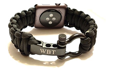 Water bear tactical 42mm apple watch band 550 paracord …