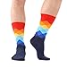WeciBor Men's Dress Cool Colorful Fancy Novelty Funny Casual Combed Cotton Crew Socks Pack
