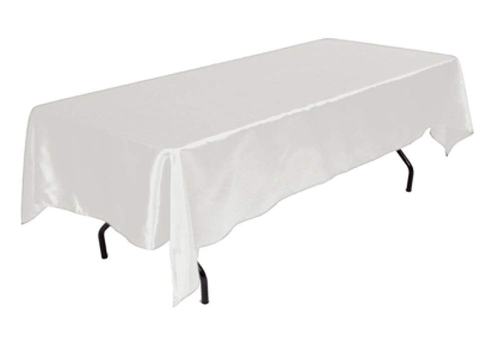 Best white satin table cloth