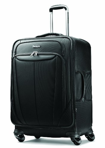 Samsonite Luggage Silhouette Sphere Expandable 25 Inch Spinner, Black, One Size