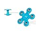 Fun Five angle ABS Base Bearings Focus Toy,Leaf Fingertips Gyroscope,High Speed Average Spins,ADHD Anxiety Autism Boredom Stress Focus Children and Adults(random color)