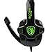 SADES SA708 Stereo Gaming Headset Heahphone for PC with Volume-Control Microphone(Green)