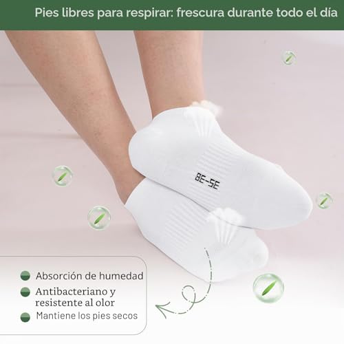 Cirorld Mens Womens Bamboo Sports Socks Breathable Running Cotton Socks 6 Pairs