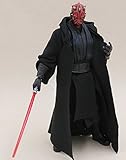 FIGLot 1/12 scale Black Fabric Robe for SH Figuarts or Hasbro Star Wars Black series 6 inch figures (Figure NOT included)