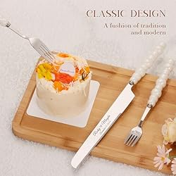 TUKDAK Personalized Cake Cutting Set with