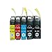 lil Monk LC103XL Ink Cartridges Pack of 5 for Brother LC 103 (2 Black,1 Cyan,1 Magenta,1 Yellow) Brother Ink Cartridges LC 103 Compatible with Brother | Brother LC 103 | HUGE SALE