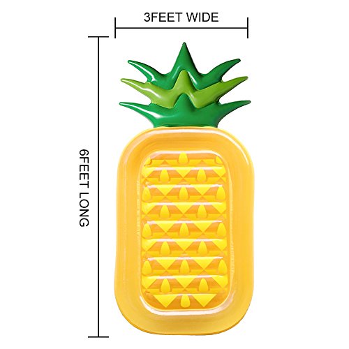 image for FairyStar Inflatable Pineapple Pool Float Raft ,73