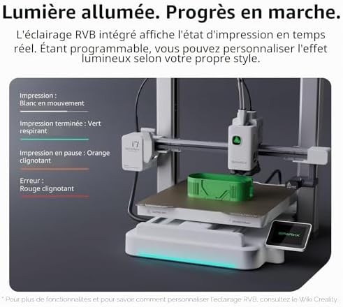 Creality SPARKX i7 Autofill Combo Imprimante 3D, modélisation Photo vers 3D, Impression Multicolore prête à l'emploi, nivellement Automatique, imprimante 3D FDM pour débutants
