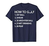 How to Golf funny tshirt birthday gift
