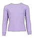 Sweet & Sassy Girls Thermal Underwear Set - 4 Piece Waffle Knit Thermal Long Sleeve and Long Johns Base Layer (Sizes 2T-16), Size 7-8, Medium Pink/Lavender
