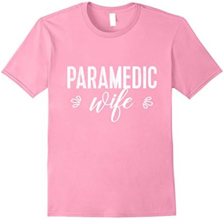Mens Paramedic Wife TShirt Large Pink