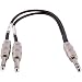 Seismic Audio 1 Foot TRS Male to Dual 1/4 Inch TS Y Splitter Cable-Interface Cord (SA-Y81)