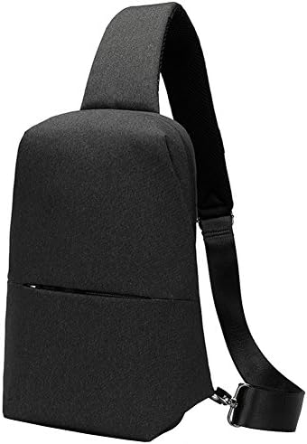 Business Oxford Men Security Chest Bag Shoulder Backpack Multi-purpose Messenger Sport Travel Sling Crossbody(black-8)