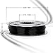 AMOLEN 3D Printer Filament, 1.75mm Black Flexible TPU Filament +/- 0.03 mm, 0.5 LBS, includes Sample Marble & Bronze Filament