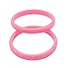 JSEA P 2pcs 10mm Acrylic Candy Color Bracelets Bangle Set Red Blue White Pink Bracelet
