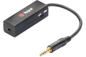 Kopul GLI-35 3.5mm Ground Loop Isolator – Eliminates Hum and Noise with Inline Audio Filter for Computer, TV, Smartphone, Headphones, Car Amplifier, and Stereo Systems