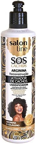 Salon Line Linha Tratamento Sos Cachos Ativador De Cachos Reconstrucao Arginina 300 Ml Salon Line Treatment Sos Curls Collection Arginine Reconstruction Curl Activator 10 14 Fl Oz Buy