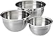Amazon Basics Stainless Steel Mixing Bowls, Set of 3
