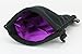 Velvet Dice Bag 5x8 Inch Deluxe Double Stitched Seam | Snag Proof Satin Lining | Holds Over 110 Dice | Purple Interior with Black Exterior | Super Sturdy