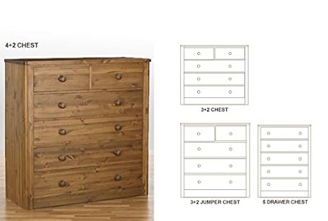 Taurus Kyoto 3 2 Jumper Chest Of Drawers Beeswax Amazon Co Uk