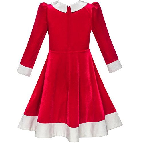 Long sleeve red dress girls size 7