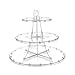 Deflecto 3 Tier Dessert Stand, Adjustable Tiers, Serving Platter, Display Cupcakes, Cake Pops, Fruits and Danish, 13.25
