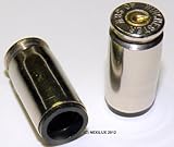 Set of 4 Bullet Valve Tire Caps for Car - SILVER / NICKEL