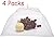 4 PCS 17"x17" Large Pop-up Foldable Mesh Screen Food Cover Tents Umbrella -- For Outdoor Party Picnic BBQ Camping