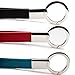 Mehr Classic Leather Valet Key Chain & Key Rings | Elegant, Timeless, Multi-ring Keychain - Red