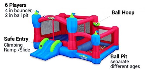 Blast Zone Sidekick Bounce House, Ball Pit, Slide and Hoop
