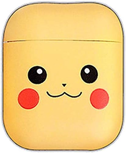 rolalo Airpods 1&2 Case, Cute 3D Cartoon Soft Silicone Airpod Cover, Kawaii Fun Animal Protective Shockproof Case Cover for Kids Teens(Pikachu-1)
