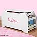 DIBSIES Personalization Station Personalized Dibsies Kids Toy Box with Book Storage - Girls (White)