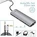 Tikko USB C Hub, USB C Adapter with Type C Charging Port, 3.5mm Audio/Mic 2in1, 4K HDMI, USB 3.0 SD/TF, 3 USB 3.0 Ports,1000M Ethernet Port, for MacBook Pro 2015/2016,Chromebook & More USB C50