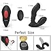 Electric Anal Vibrator, Juntame Rechargeable Butt Plug with Remote Control Vibrating Prostate Massager Waterproof G Spot Sensory Sex Toy for Men Women - 5.1 inch & 9 Vibration Modes, Black (HAP-VPM1)