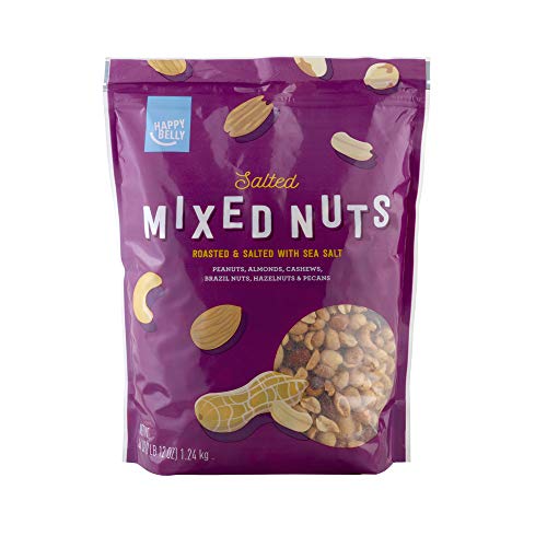 Amazon Brand - Happy Belly Salted Mixed Nuts, 44 Ounce