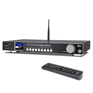 Ocean Digital WR-50CD internetradio-tuner Wi-Fi/FM/DAB/DAB + Bluetooth-ontvanger 2,4 inch kleurendisplay met digitale…