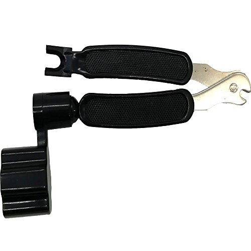 Professional Guitar String Winder Cutter and Bridge Pin Puller, Guitar Maintenance Tool Functional 3 in 1 String Peg Winder, Strings Cut, Strings Extractor