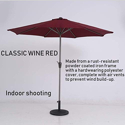 FGDSA Sonnenschirme 270 cm Gartenschirm - Sonnenschirm Für Strand- / Pool- / Terrassenschirme Runder Sonnenschutz… – Bild 5