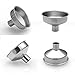 yueton Pack of 6 Stainless Steel Mini Funnel for Essential Oil Bottle, Flasks