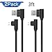 APFEN Braided Micro USB Cable, 2 Pack 3ft/1M Android Charger Cable/Samsung Fast Charging Compatible Cable with Galaxy S7/S6, Sony, Motorola and More (Black, 3ft)